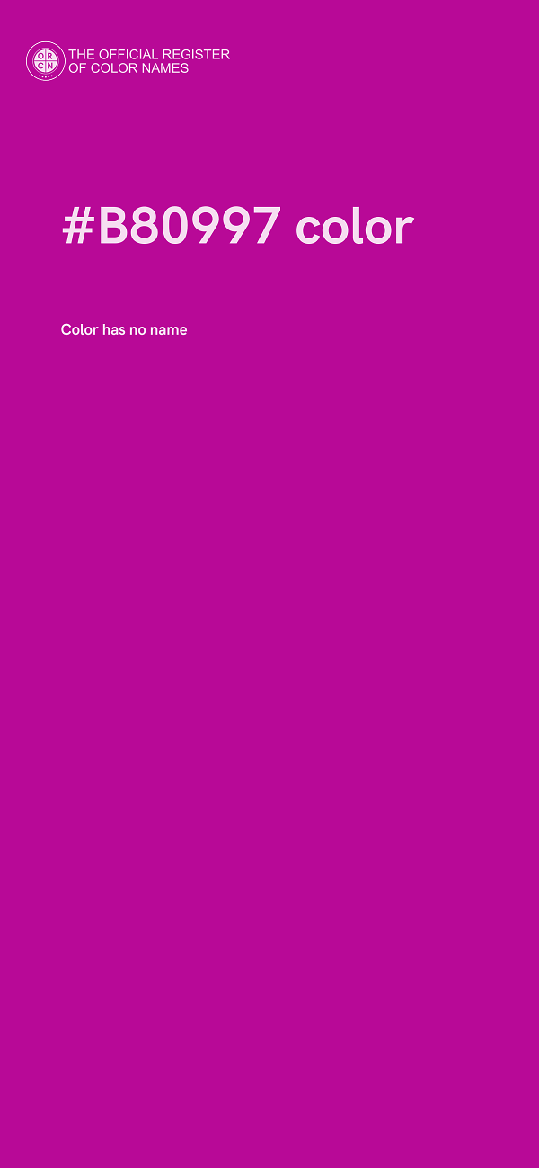 #B80997 color image