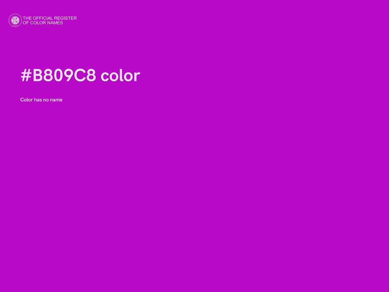 #B809C8 color image