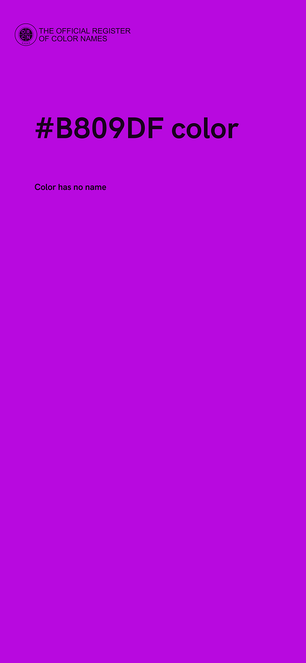 #B809DF color image