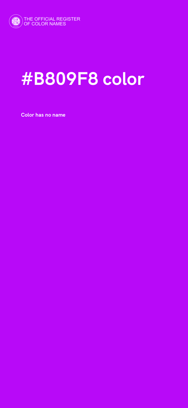 #B809F8 color image