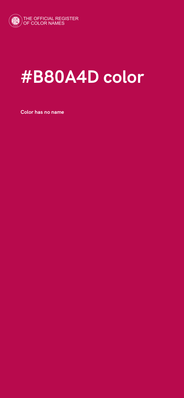 #B80A4D color image