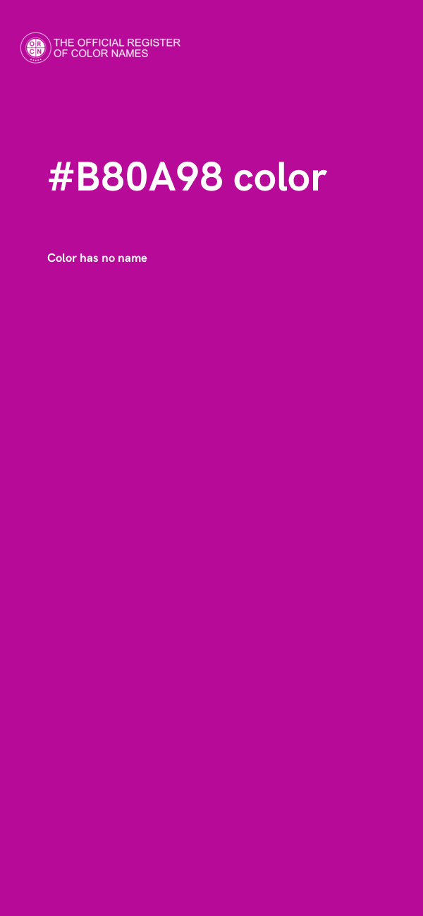 #B80A98 color image