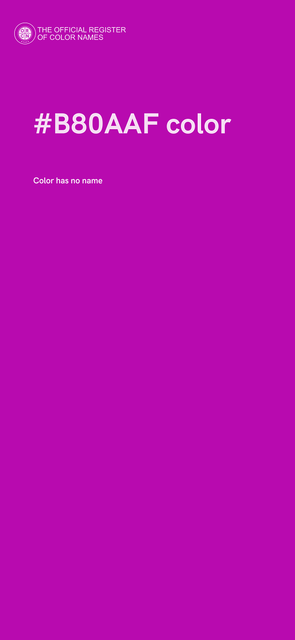 #B80AAF color image
