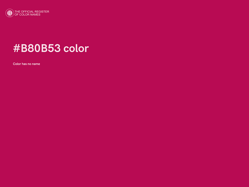 #B80B53 color image
