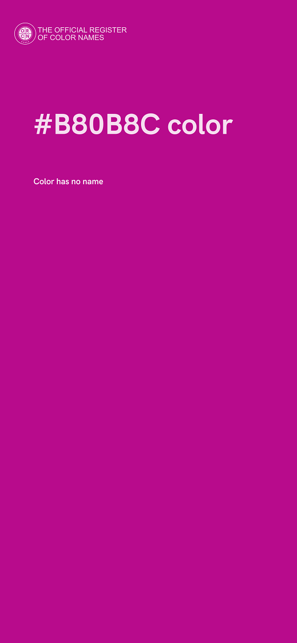 #B80B8C color image