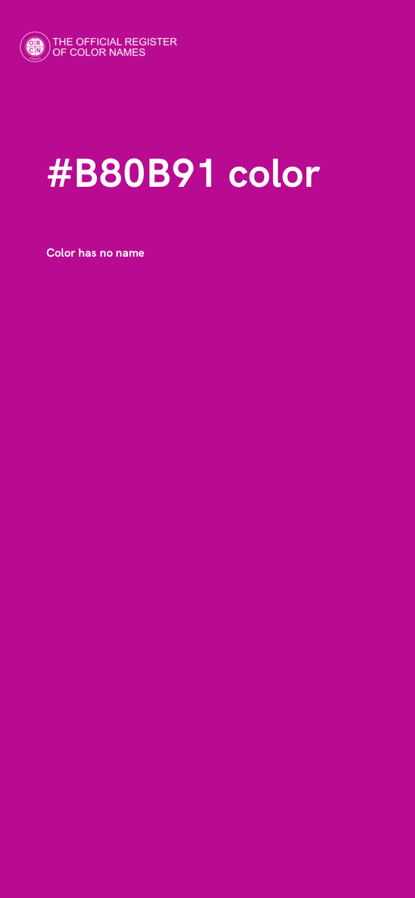 #B80B91 color image