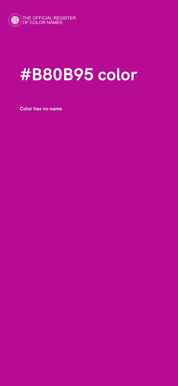 #B80B95 color image