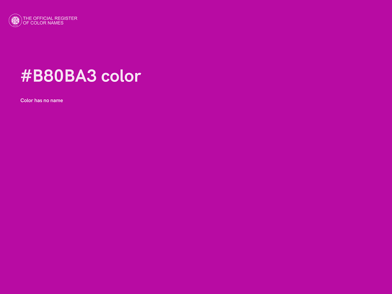 #B80BA3 color image