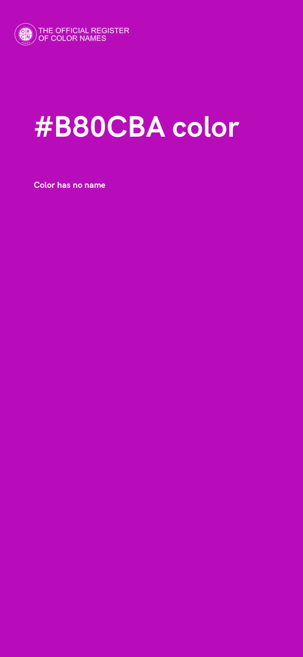 #B80CBA color image