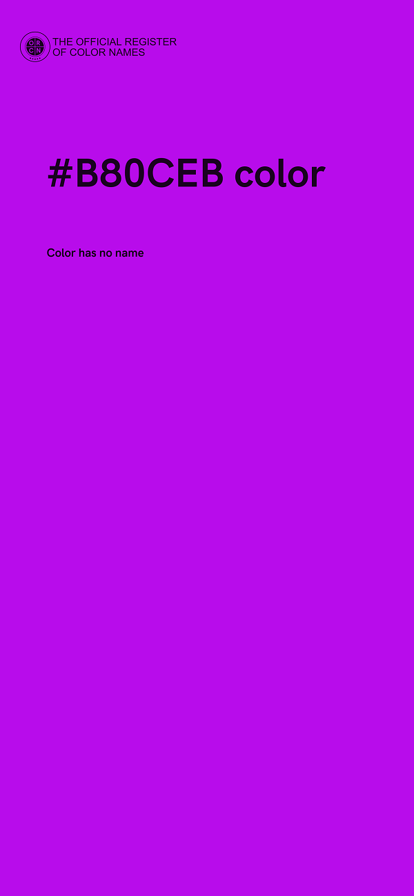 #B80CEB color image