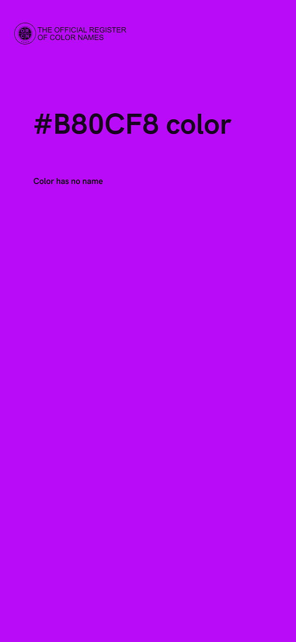 #B80CF8 color image