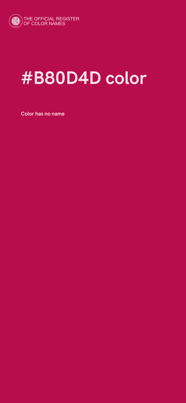 #B80D4D color image