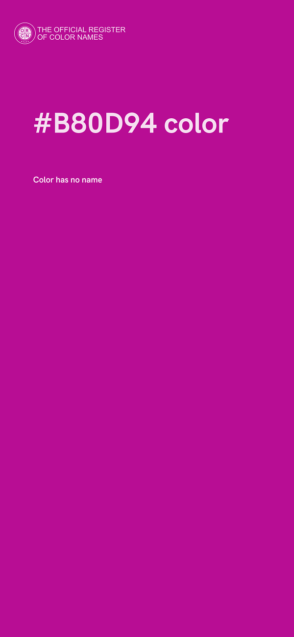 #B80D94 color image