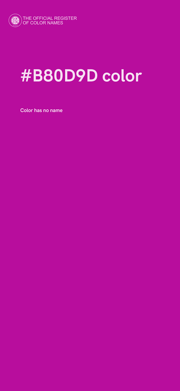 #B80D9D color image
