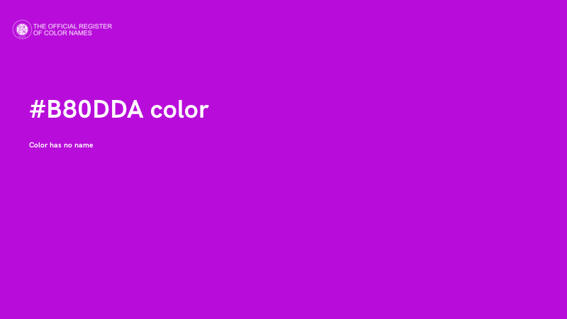 #B80DDA color image