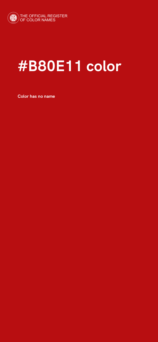 #B80E11 color image