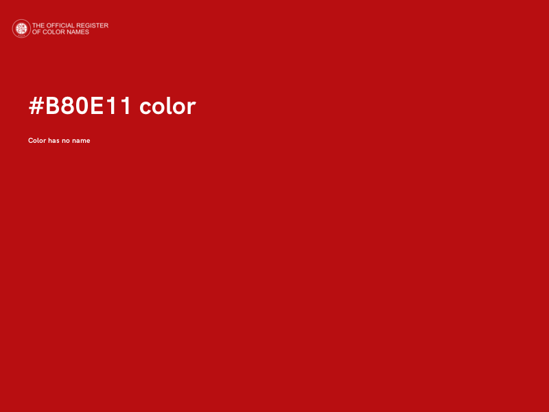 #B80E11 color image