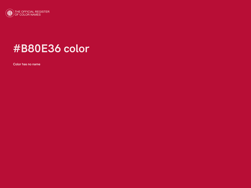 #B80E36 color image