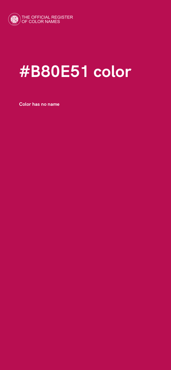 #B80E51 color image