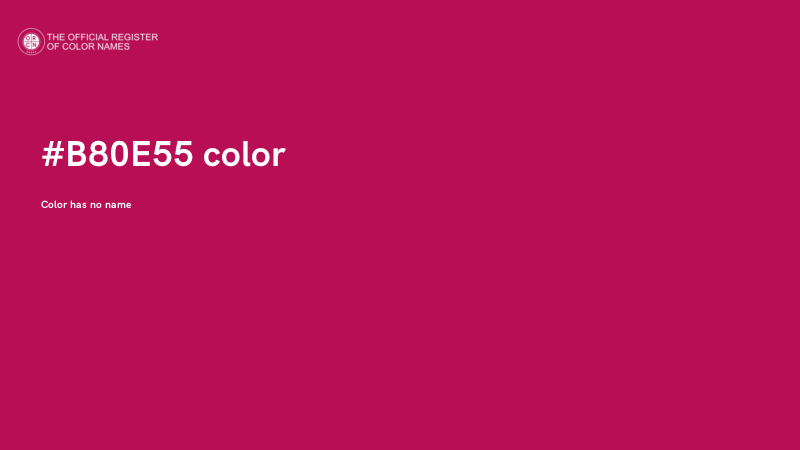#B80E55 color image