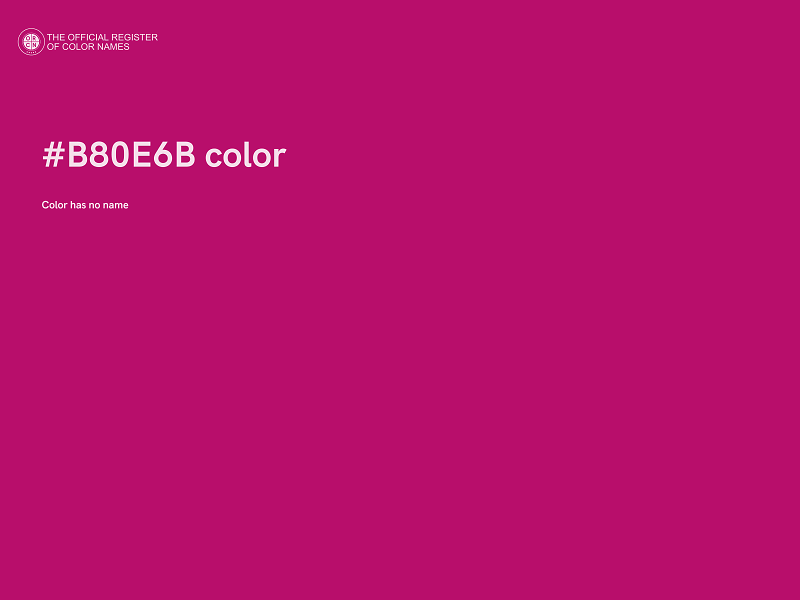 #B80E6B color image