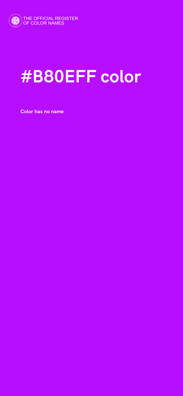 #B80EFF color image