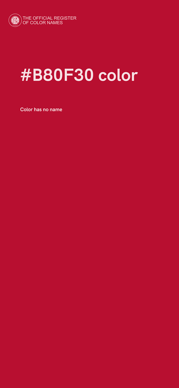 #B80F30 color image