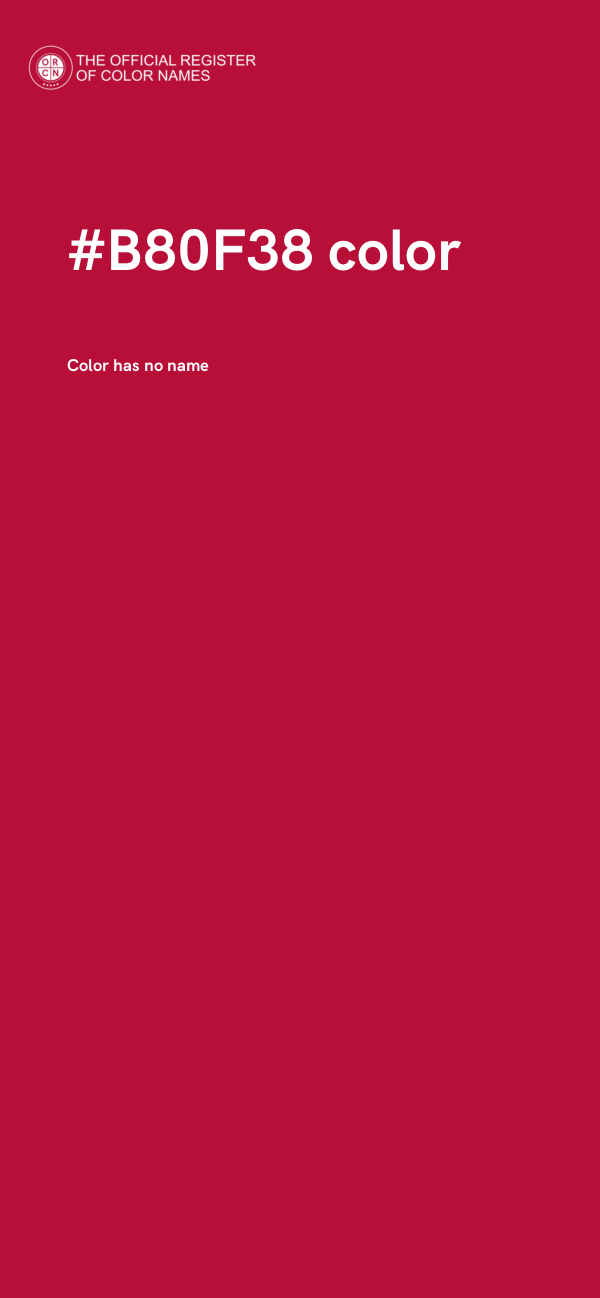 #B80F38 color image