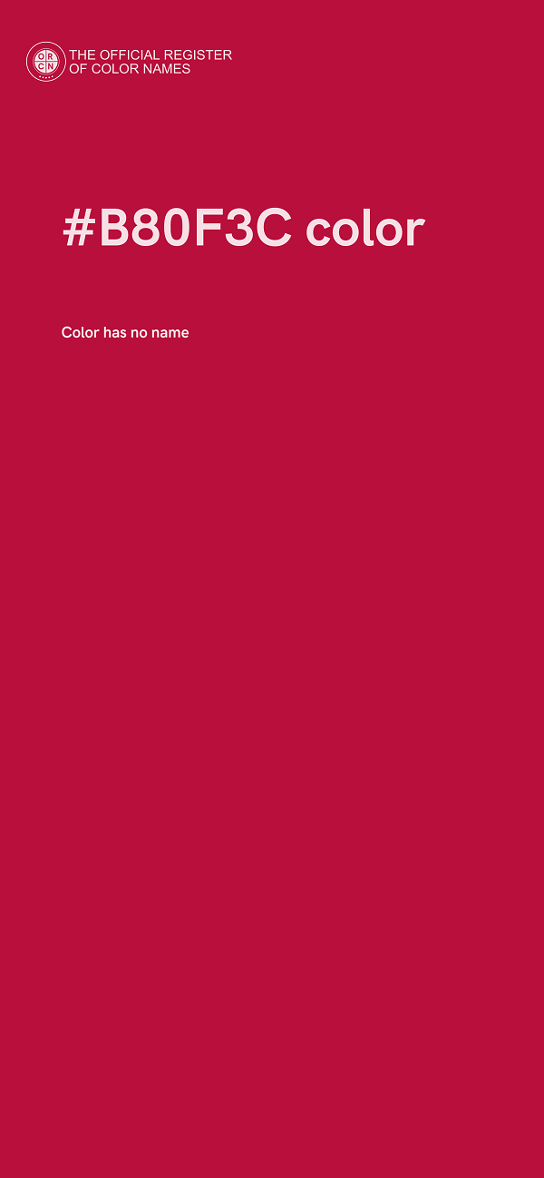 #B80F3C color image