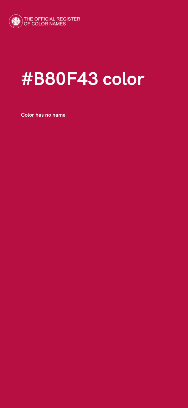 #B80F43 color image