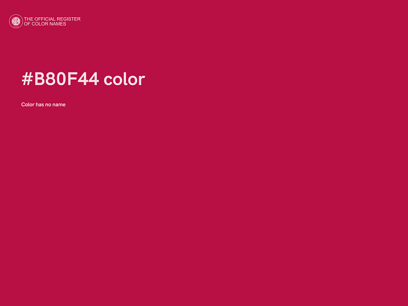 #B80F44 color image