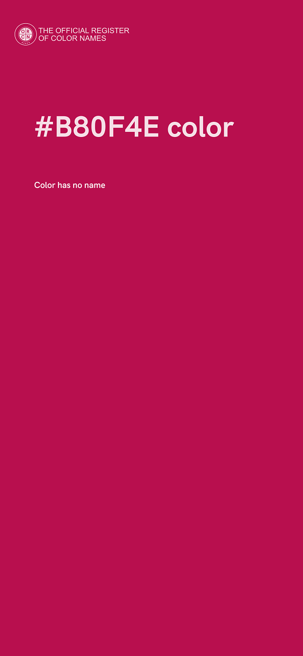 #B80F4E color image