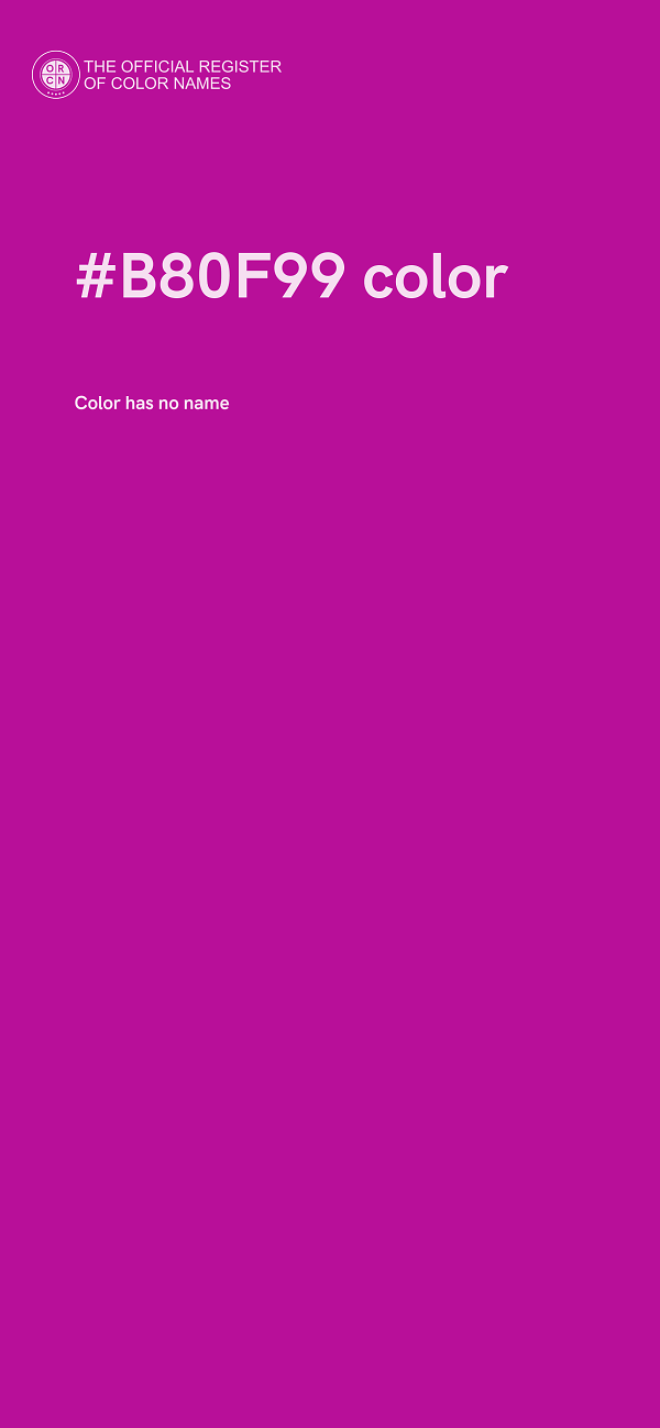 #B80F99 color image