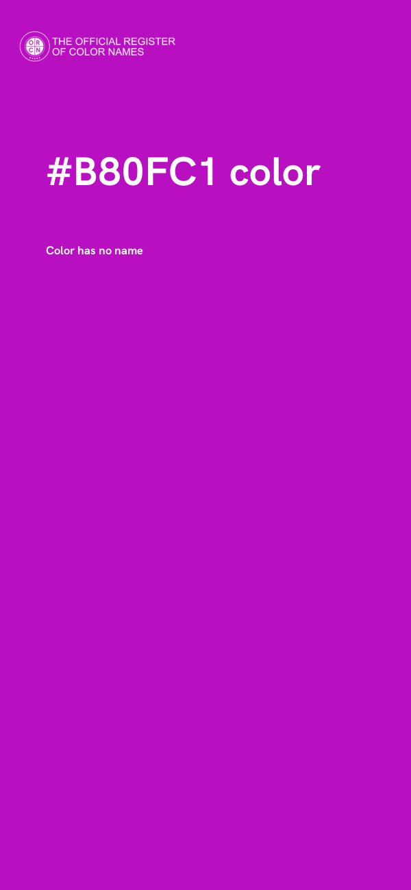 #B80FC1 color image