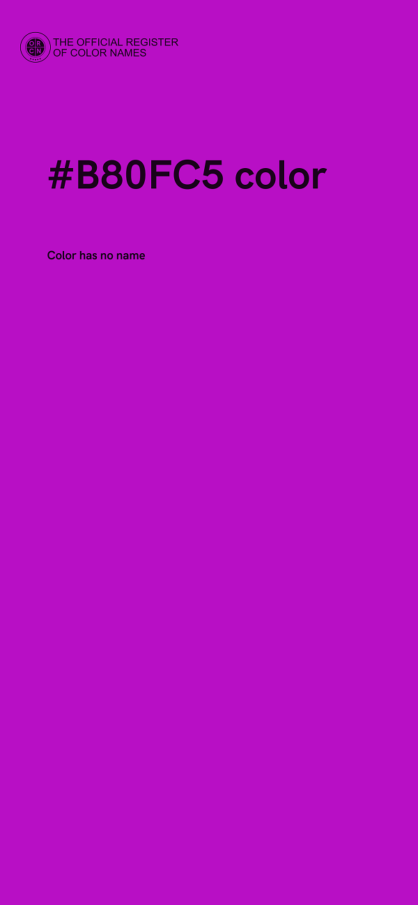 #B80FC5 color image