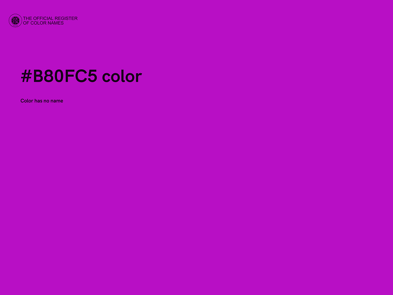 #B80FC5 color image