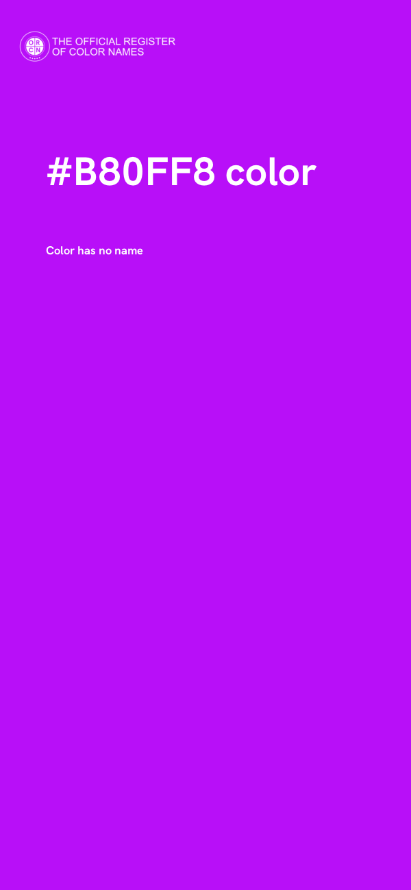#B80FF8 color image