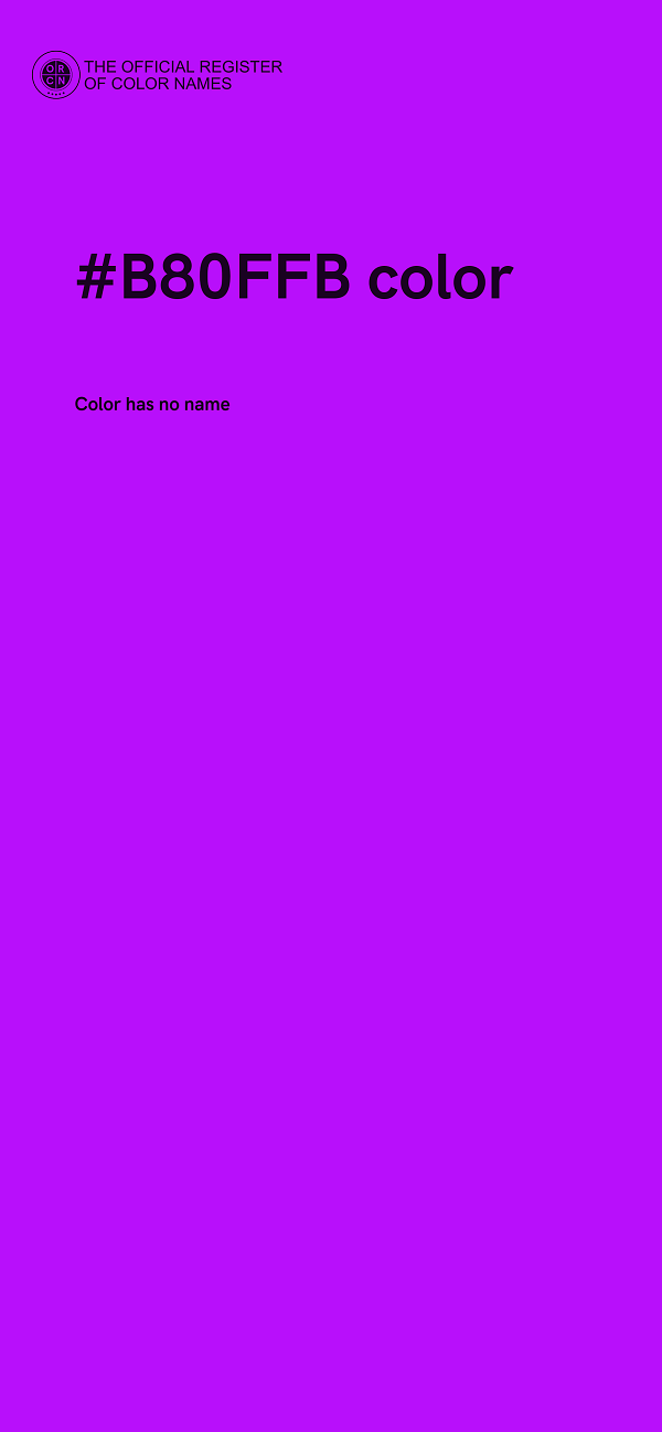 #B80FFB color image