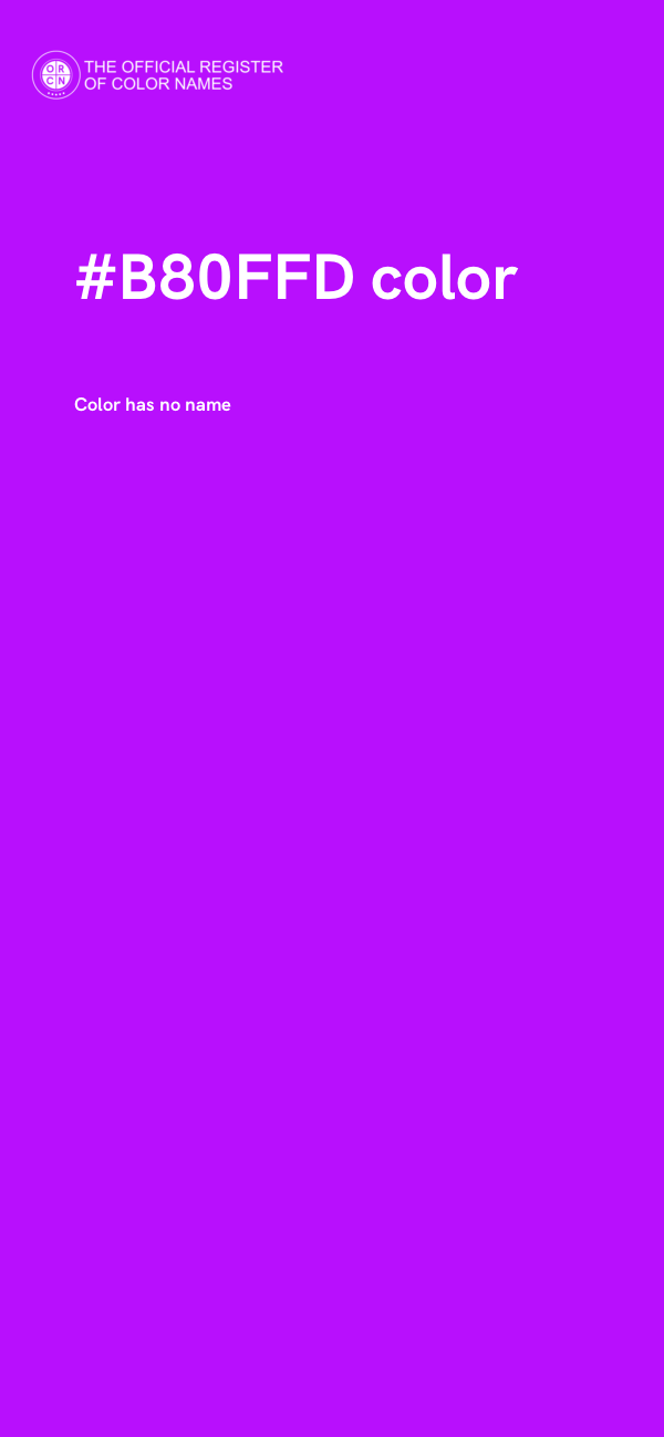 #B80FFD color image