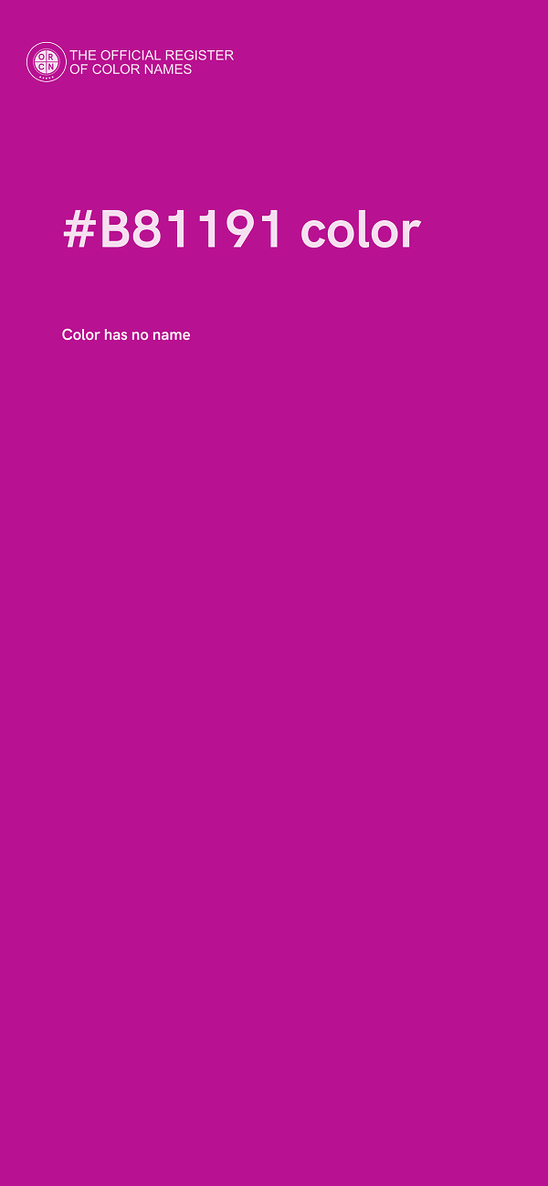 #B81191 color image