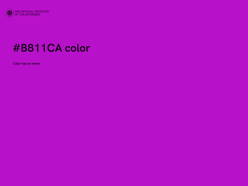 #B811CA color image