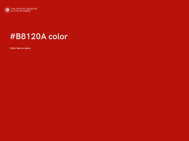 #B8120A color image
