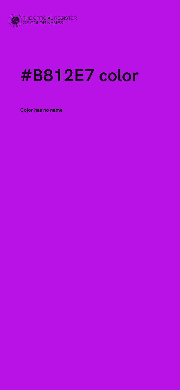 #B812E7 color image