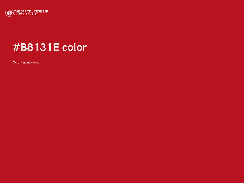 #B8131E color image