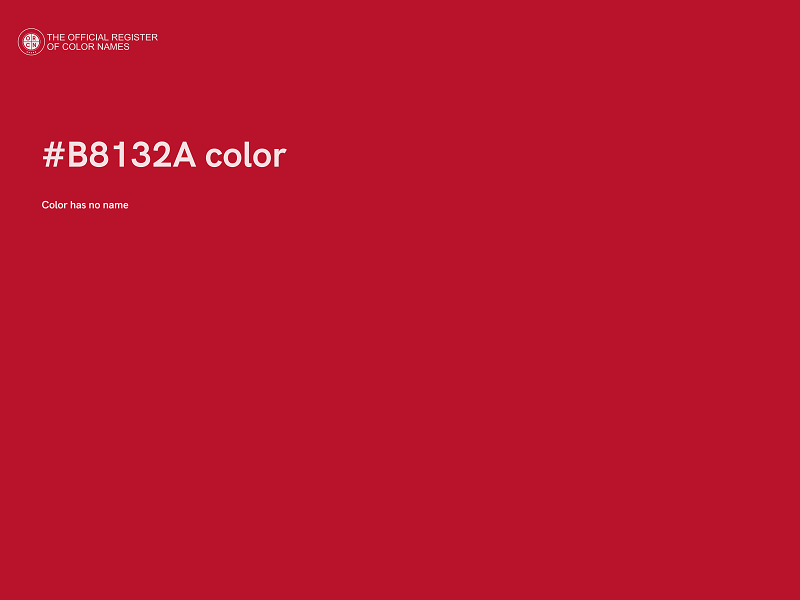 #B8132A color image