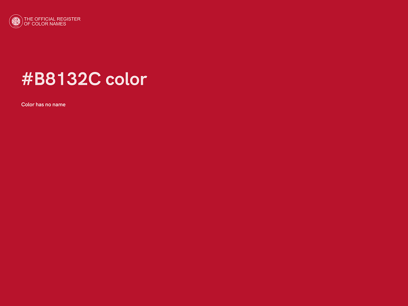 #B8132C color image