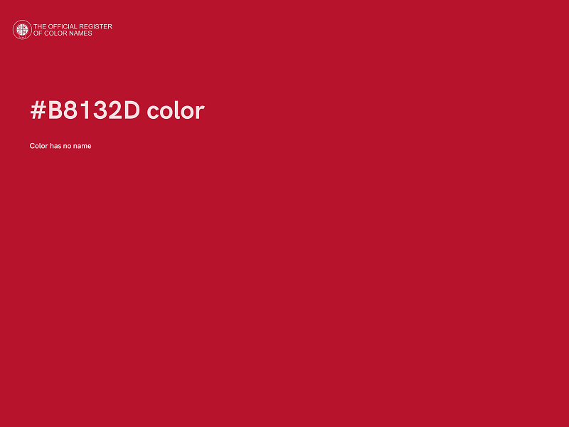 #B8132D color image