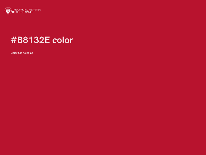 #B8132E color image