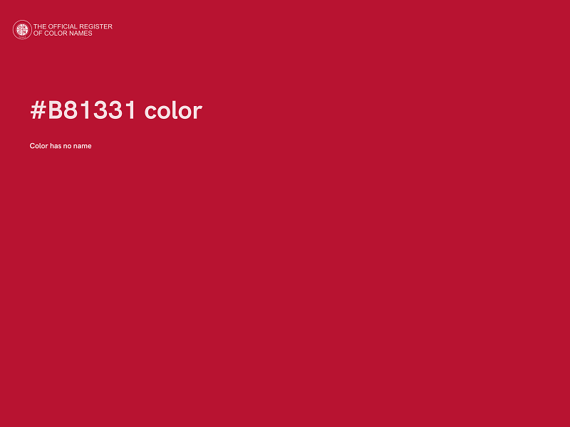 #B81331 color image