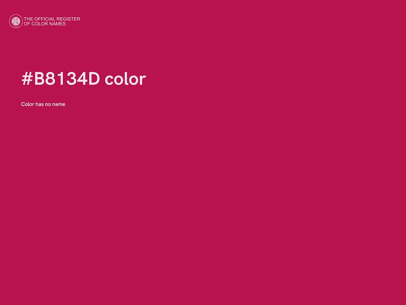 #B8134D color image